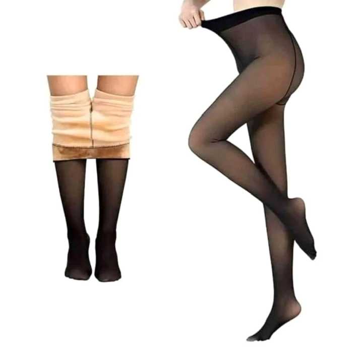 Transparent High Waist Stretchy Winter Leggings Stockings For Women
