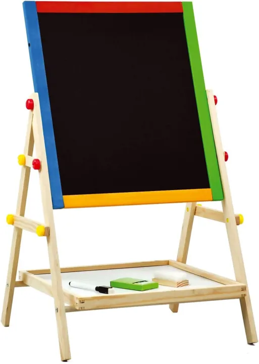 Wooden%20Writing%20Board%20With%20Chawk%20Duster%20And%20Marker%20-%20Image%202
