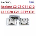 Charging Port Dock Micro USB Connector Charger Port Connector For OPPO Realme C2 C3 C11 C12 C15 C20 C21 C21Y C31. 