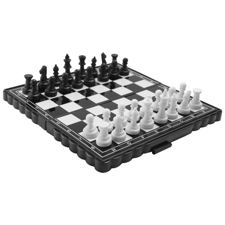 5x5 Inch Chess Portable Plastic Folding Board With Magnetic Chess Game Mini Chess Set Puzzle Party Family Event