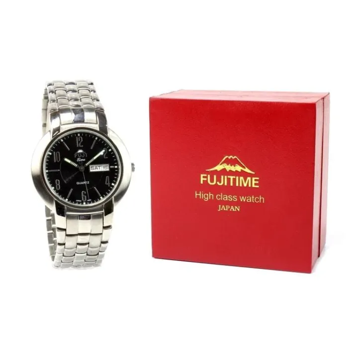 Fujitime%20M3512%20Analog%20Stainless%20Steel%20Black%20Dial%20Watch%20For%20Men%20-%20Image%205