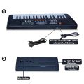 Kids Piano with Mic - 37 Keys, 8 Rhythms, 8 Tones, 6 Demos, Portable Electronic Keyboard Toy for Beginner Education. Ideal for Ages 3-5 Boys, Girls. 