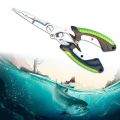 Angling Equipment Ergonomics Fish Pliers Anti-slip Multifunctional Fishing Tied Hooks Pliers Stainless Steel Non-Slip Handle Cut Equipment Fishing Gear. 