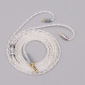 XINHS 8 Core Silver Plated Earphone Upgrade Cable MMCX 0.78mm 2Pin QDC TFZ HIFI Cable. 