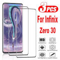 3Pcs Fingerprint Unlock Tempered Glass For Infinix Zero 30 4G Screen Protector Film. 