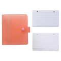 Likovie Note Card Holder Compact Lined Index Cards Set with Ring Binder Holder Portable Versatile Kit for Index Card Binder. 