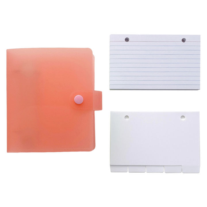Likovie%20Note%20Card%20Holder%20Compact%20Lined%20Index%20Cards%20Set%20with%20Ring%20Binder%20Holder%20Portable%20Versatile%20Kit%20for%20Index%20Card%20Binder%20-%20Image%202