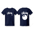 Stussy 8 Ball Cotton Unisex Summer T-shirt. 