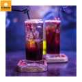 StrawBlack PlasticDisposable Extendable Bendy Party Fancy Straws Pack Of 200Pcs. 