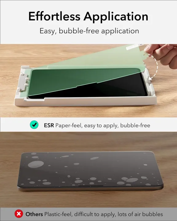 ESR%201%20Pack%20Paper-Feel%20Screen%20Protector%20for%20iPad%20Air%2011%20Inch%20M2%20(2024)%20Write%20and%20Draw%20Like%20on%20Paper,%20Scratch%20Protection%20with%20Easy%20Application%20Tray%20-%20Image%204