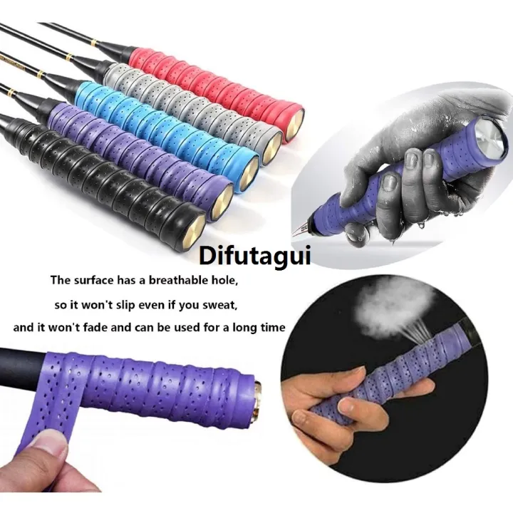 Difutagui%20Badminton%20Racket%20Tape%20Hand%20Glue%20Flat%20Embossed%20Fishing%20Rod%20Grip%20New%20style%20Sweat%20Absorbent%20Non%20Slip%20Sweatband%20Overgrip%20Pembalut%20Raket%20-%20Image%203