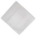 White Solid Handkerchief. 