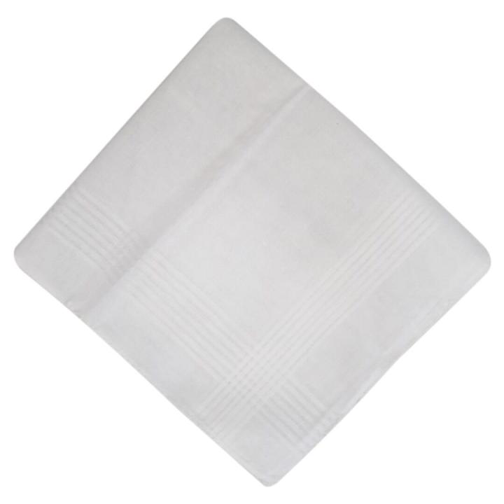 White Solid Handkerchief