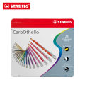 STABILO CarbOthello - Chalk Pastel pencils (Set of 24) in Metal Case By KitabKalam. 