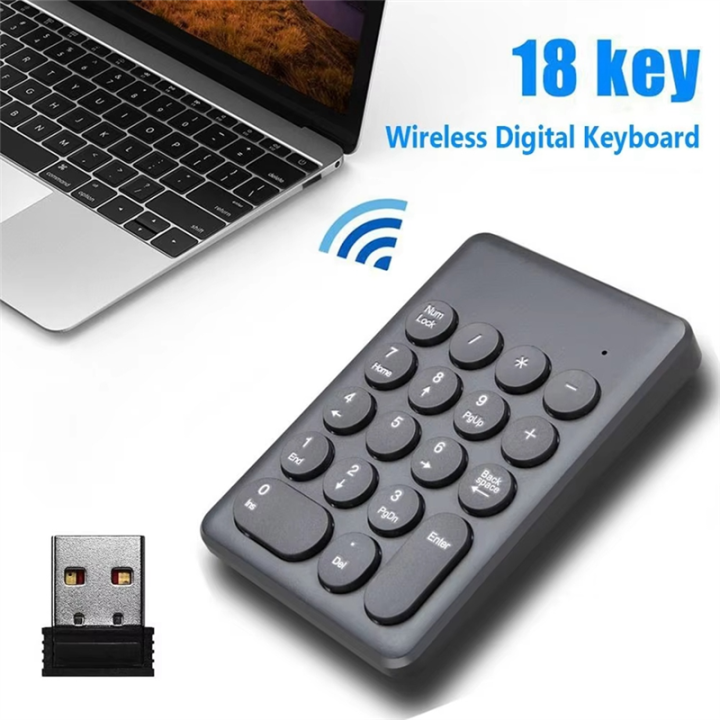 2.4G Wireless Digital Keyboard Mini Numeric Keypad for Laptop Notebook ...