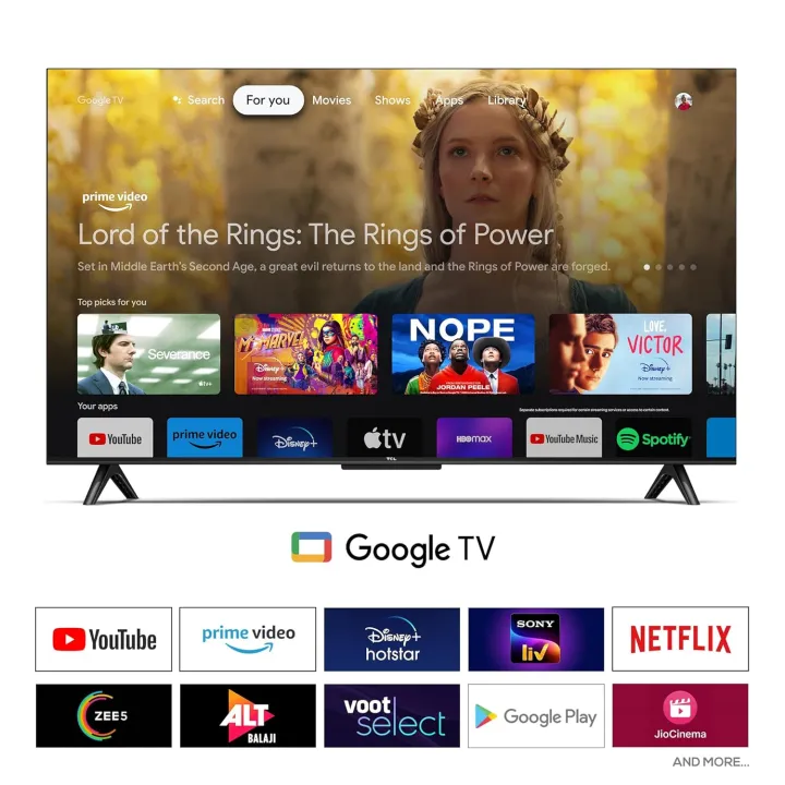 TCL%20108%20cm%20(43%20inches)%20Metallic%20Bezel-Less%20Series%204K%20Ultra%20HD%20Smart%20LED%20Google%20TV%2043V6B%20(Black)%20-%20Image%204