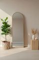 Bimba Arched Shaped 20"60" Aluminium Framed Wall Mirror. 