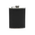 Portable Stainless Steel Hip Flask PU Leather Wrapped 9oz Whisky Flagon Leakproof Liquor Flask Wedding Party. 