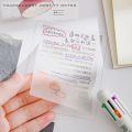 ProArt Transparent Sticky Notes With Free Pentonic Ball Pen ( 7.5x7.5cm, 50 Sheets ) | Multipurpose Transparent Sticky Notes. 