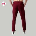 Nyptra Maroon Stretchable Cotton Chinos For Men - Fashion | Chinos Pants | Pants For Men | Men's Wear |. 