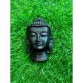 Black Buddha Face Mask Resin Statue For Gifts and Home Decorations, Wall Decor Buddha Face. 