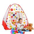 Children's Portable Play Tents Indoor Outdoor Play Tents For Kids White Red. 