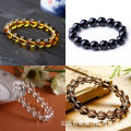 【Top Picks】White Crystal Bracelet Bracelet Female Male DIY Jewelry White Brown Yellow Black DIY Crystal. 