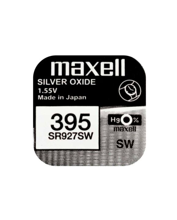 Maxell SR927SW 1.55V Silver Oxide Mercury Free Battery for Watch and Electronics