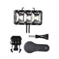 Waterproof Dimmable LED Video POV Flash Fill Night Light for GoPro Xiaoyi. 