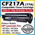 It Laser Toner Cartridge 17A ( For Use Hp Cf 217A ). 