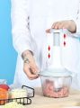 900 ML Vegetable Chopper Hand Press Multicolor. 