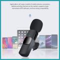 K8 Wireless Collar Clip Professional Microphone For Live, Video, Sound Recorded Type-C. 