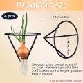 4 Pieces Avocado Seed Growing Metal Stand. 