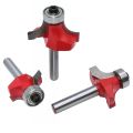 5Pcs 6mm Shank Corner Round Over Router Bit with Flush Milling Cutter. 