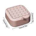 Lightweight Portable Mini Sewing Box Set Cookie Shape Partitioned Magnetic Needle Thread Box Threads Measuring Tape Home Sewing Box Travel. 