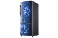 Samsung 192L 4-Star Inverter Direct Cool Single Door Refrigerator with Base Stand Drawer, Camellia Blue Floral Finish, Toughened Glass Shelves, and Chrome Bar Handle (Model: RR20C2722CU/IM). 