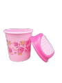 Plastic Mini Desk Flower Design Dustbin 1.5 Liters. 