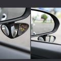 NAMUNY 2 Pcs 3 in 1 360 Degree Rotation Three Sided Blind Spot Mirror Reversing Blind Spot Convex Mirror, Right & Left. 