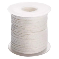 1 Roll 200Feet/61Meter White Candle Wick Cotton Candle Woven Wick for DIY Candle Making Material Smokeless Wax Core. 