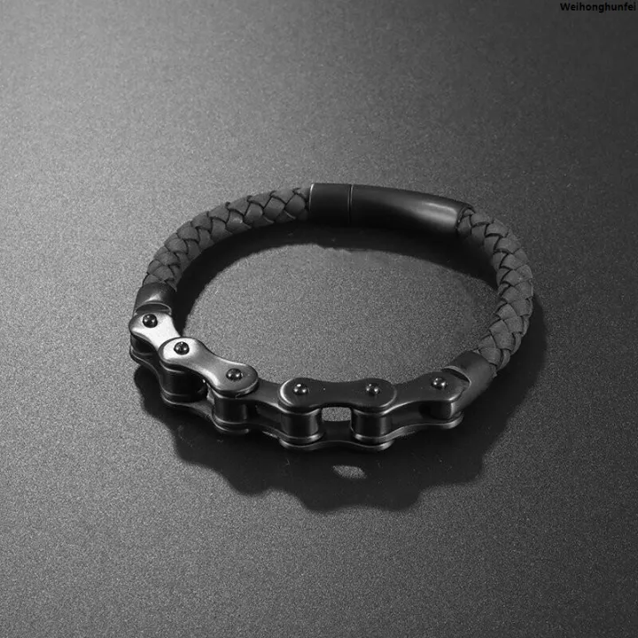 Weihonghunfei【HOT】 Punk Rock Men||||||||'S Vintage Black Bicycle Chain ...