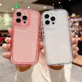 For iPhone 14 Plus 13 Pro Max 12 11 Camera Protection Fat Waist Back Cover Phone Case ShockProof Clear TPU Soft Case Cover. 