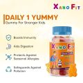 Xano Fit Junior Vitamin C With Zinc Immune Booster Gummies - Fruit-Powered Health for Happy Kids! - 30 Pieces. 