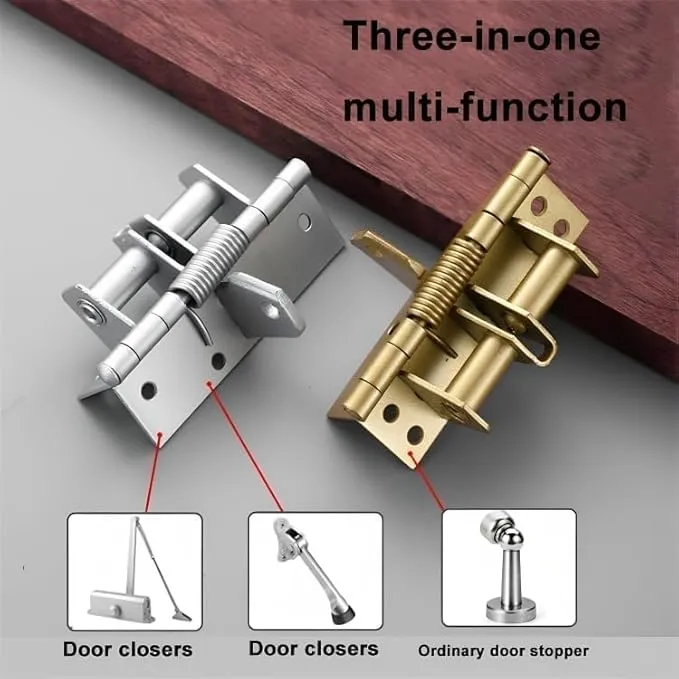Automatic Door Hinge , Heavy Duty Self-Closing Wooden Door Closer ...