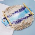 JINMY 2X DIY Crystal Epoxy Mold Compote Swing Table Round Lace Coaster Table Decoration Silicone Mold. 