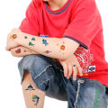 10PCS New Tattoos for Children Transfer Tattoos for Kids Mini Waterproof Tattoos Festival Glitters Face Unicorn Animals Stickers. 
