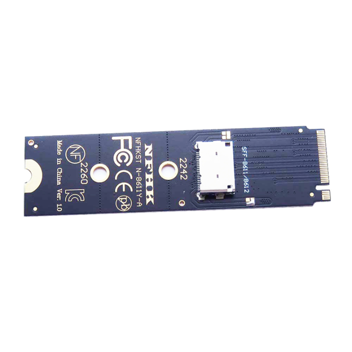 PCIe%20NVMe%20M.2%20NGFF%20SSD%20Interface%20to%20Oculink%20SFF-8611%20SFF-8612%20Adapter%20for%20NVME%20U.2(SFF%208639)SSD%20PCI-E%20NGFF%20Riser%20Card%20-%20Image%202