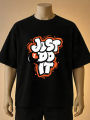Just Do It Printed T-Shirt  – Cream, Maroon, White, Black, Blue, Brown. 