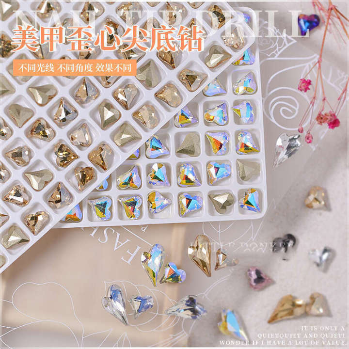 2023%20Trendy%20Nail%20Art%20Crystal%20Iridescent%20Slanted%20Moonlight%20Peach%20Pointed%20Bottom%20Heart%20-%20Image%204