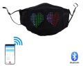 LED Smart face mask with display programmable via smart phone (Android/iOS). 