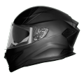 Steelbird Sharp ISS (DOUBLE visor) Sbh-25 Plain matt Black Full Face Helmet (in clear visor). 